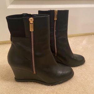 Michael Kors black wedge booties size 7.5 - never worn
